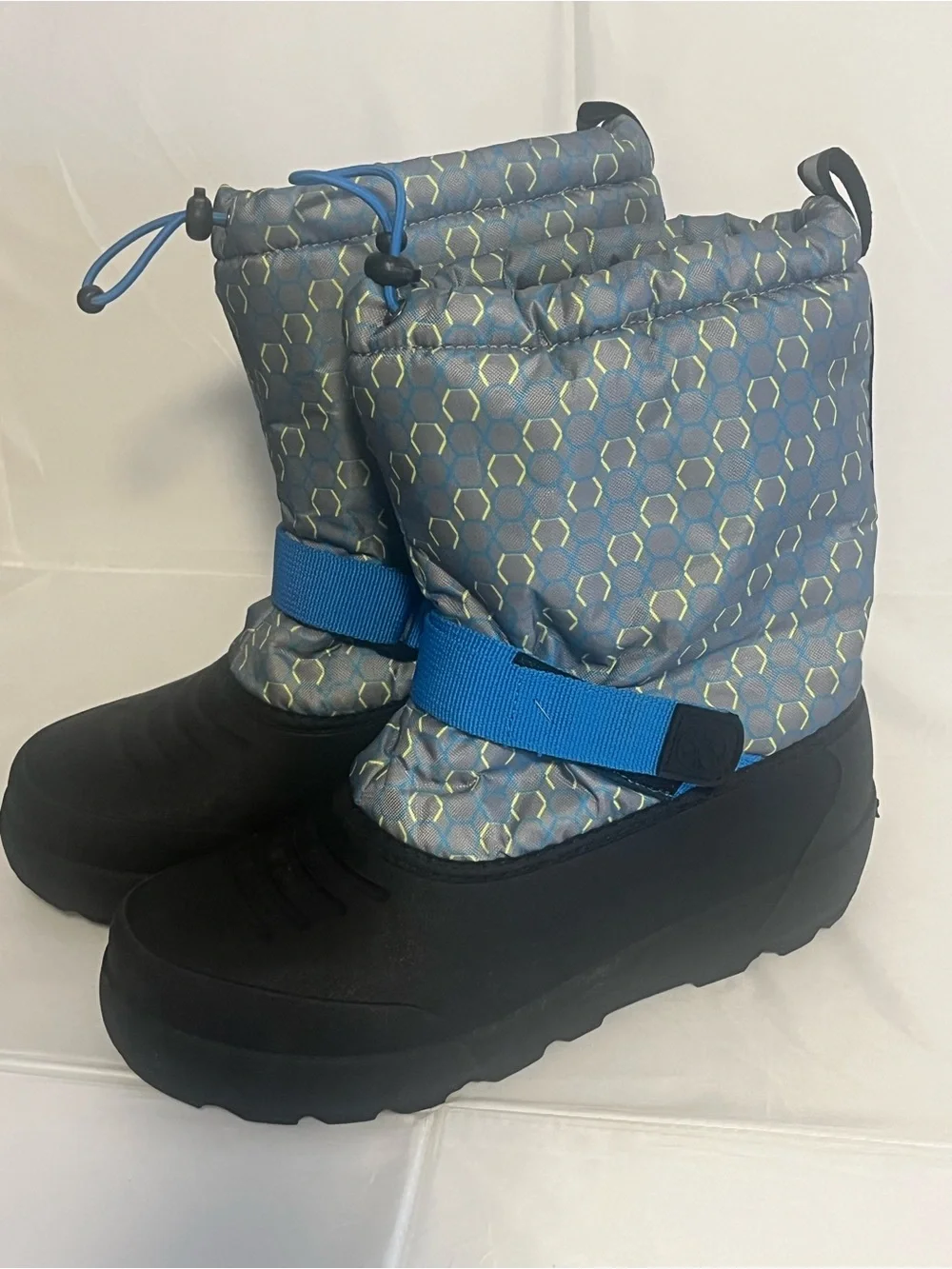 Northside Kids Frosty Waterproof Winter Boots in Gray and Blue